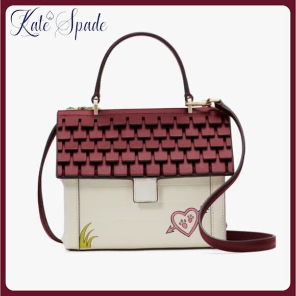 NWT Kate Spade X Disney Dog House Disney Lady Tramp Leather Bag Crossbody Purse - Picture 9 of 13